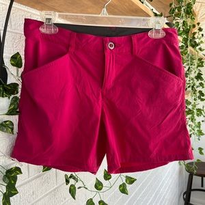 Womens Patagonia Quandry Hiking Shorts, Size 4, Pink
